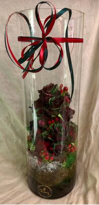 Τριαντάφυλλα (10) τεμ. "Galaxy" Έξτρα Σπέσιαλ Σύνθεση σε Ποτ, Καλάθι ή Βαζο. ΝΕΟ !!!Πολυτελές(κύλινδρος 60εκ. Ύψος)