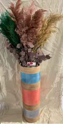 Artificial Flower Arrangement In Exclusive Quality Cylinder Vase