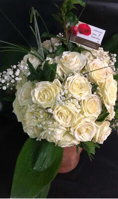 (36) white !!! roses Extra Quality Bouquet !!!