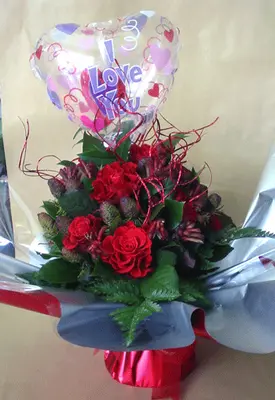 Red roses bouquet (12) stems