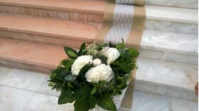 Wedding flower & candles decoration with "Hydrangeas"
