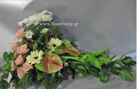 Σύνθεση ανθέων με λουλούδια σε γκρουπ αλληλοδιαδοχής