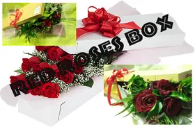 Box with roses