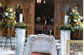 Wedding decoration. Season flowers.