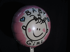 Balloon  new born girl