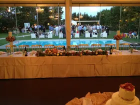 Wedding flower & candles decoration country chapel