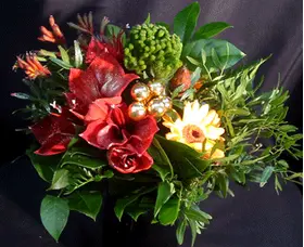 Christmas bouquet warm  flowers