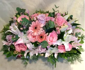 Pink  Queen. Big Basket. Royal Flowers