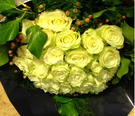 (36) white !!! roses Extra Quality Bouquet !!!