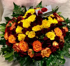 100 roses basket !
