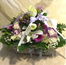 Big Size  Basket With Season Condolences flowers!!!