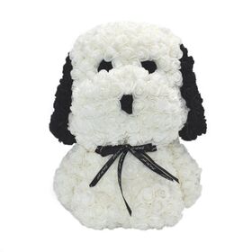 Roses Teddy Bear "Snoopy". Dim. 40cm. In "Decorative Package ".