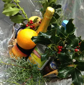 Basket Wine + Champagne + Chocolates .... and a lot more goodies  !!!