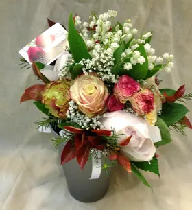 Wedding bouquet. "Convalaria Combination".