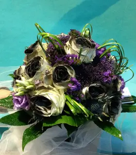"Black Bride" Wedding bouquet