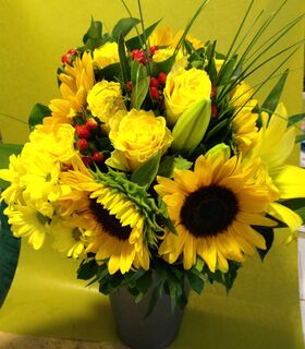 Bouquet with sunflowers.Special !