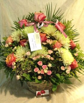 Decorative flower arrangement. Special