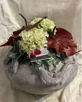 Artificial Flower Arrangement In Exclusive Quality "DRAGON POT"