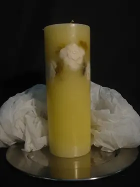 Candle with decoration