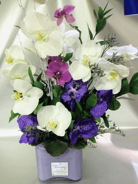Vase with phalaenopsis