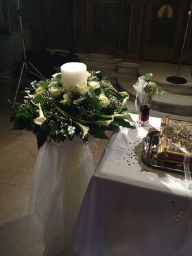 Λαμπάδες γάμου με  λουλούδια σε "κίνηση"!!!