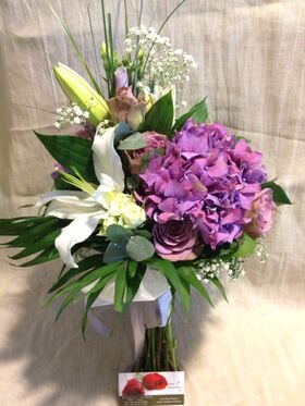 Wedding bouquet. Summer Purple Theme.