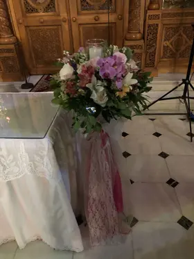 Στολισμός Εκκλησίας Εξωτερικός Διάδρομος & Λαμπάδες. Φθινοπωρινό Ύφος & Στυλ.