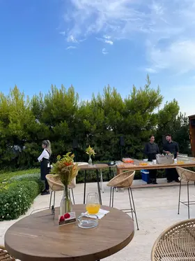 Island Athens Riviera Club.Wedding Decoration. Arch, Tables, Reception, Venue.