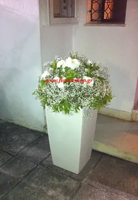 Wedding decoration "Lechuzza" pot flower arrangement