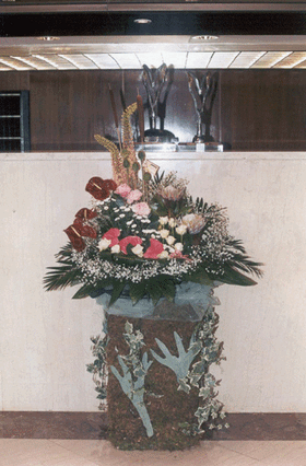 Interior flower decoration