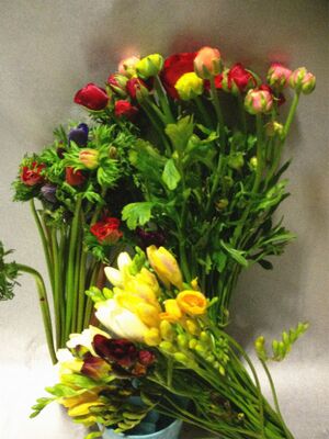 Spring Mix Bouquet !!! + Vase !!!