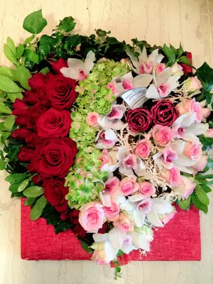 Heart of flowers