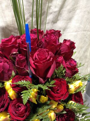 Τριαντάφυλλα Εκουαδόρ +60 τεμ. Μεγάλο Βάζο Δαπέδου +70εκ ύψος.