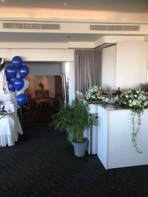 Βάπτιση Αγοριού. Διακόσμηση εκκλησίας. Συνθέσεις, Γιρλάντα, Μπαλόνια, Φανάρια, Επιτοίχιες, Δεξίωση, Τραπέζια.