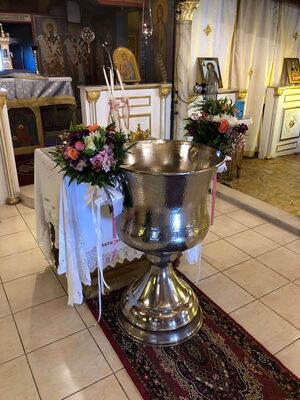 Baptismal "Girl". Summer Decoration