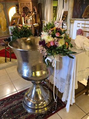 Baptismal "Girl". Summer Decoration