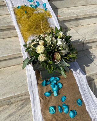 Γάμος. Στολισμός Εκκλησίας Με "Μοβ Ορτανσίες" & Λουλούδια Εποχής. Καλοκαιρινό Θέμα.