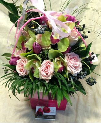 Flowers in water bag.Special