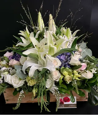 Big Size  Basket With Season Flowers!!!
