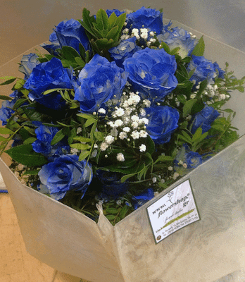 Μπλε Τριαντάφυλλα μπουκέτο