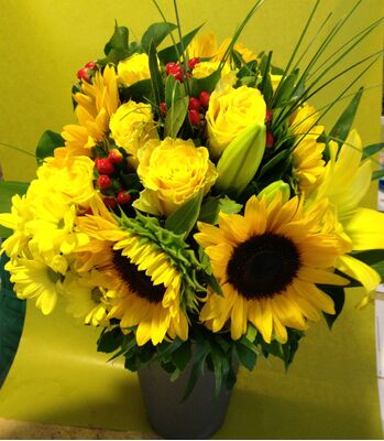 Bouquet with sunflowers.Special !