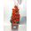 Gerbera "tower" in glass vase with decorative colored gel
