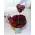 Valentine arrangement "heart shaped"