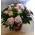 Paeonias (20) stems in fine quality ceramic vase