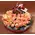 Arrangement in glass vase with white flowers & colored decorative sand!!!