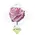 (10) Exclusive Waxed Roses  (random colors) in vase with colored water!!! NEW