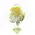 (10) Exclusive Waxed Roses  (random colors) in vase with colored water!!! NEW