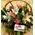 Spring colored flowers in basket. Pink Spring !!!