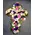 Funeral cross.Exclusive on oasis moss base.