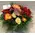 Ανθοπωλείο flowershop.gr Χειμώνας με κόκκινα & πορτοκαλί λουλούδια σε καλάθι.